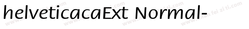 helveticacaExt Normal字体转换